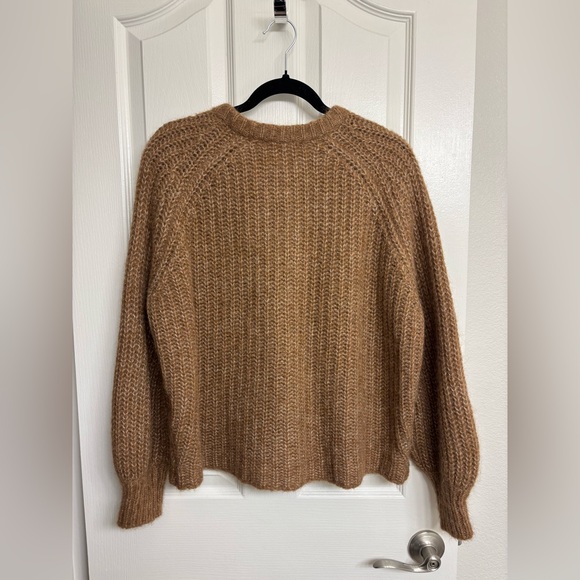 Sézane Emile Cardigan in Mottled Camel - Picture 4 of 14